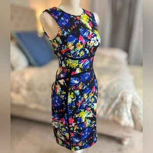 NICOLE MILLER floral dress, multicolored